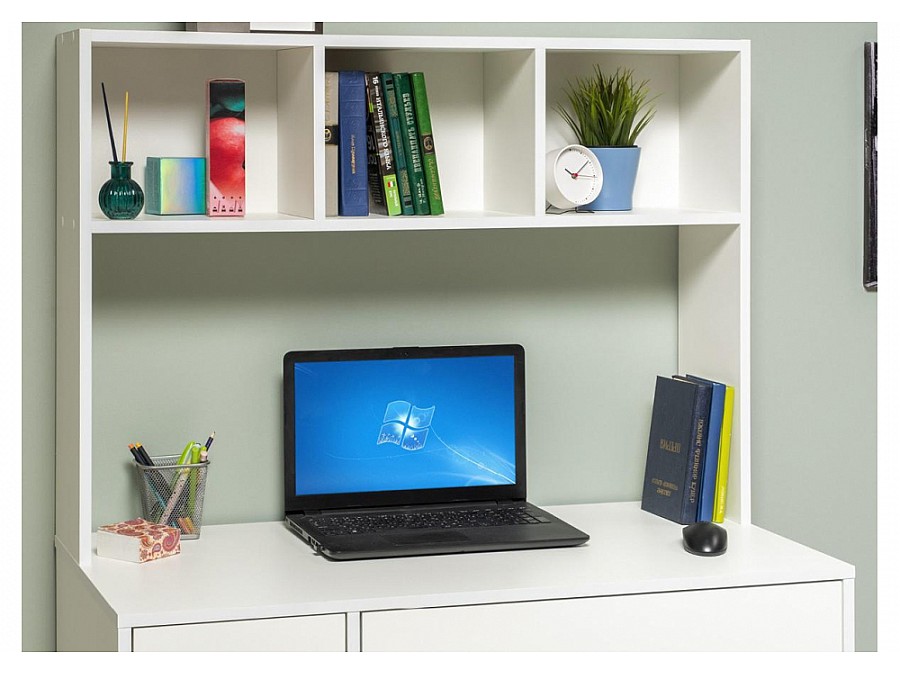 Компьютерный стол Комфорт 12.77 F белый РЕ шагрень