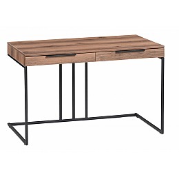 Компьютерный стол Льюис Лофт 120х65х75 дуб делано темный / черный матовый