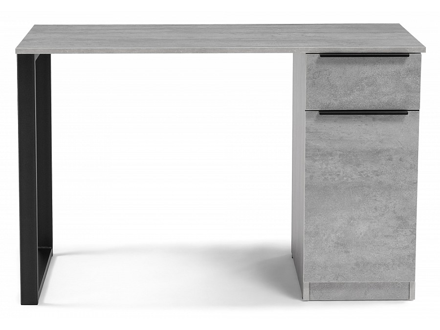 Компьютерный стол Бэтти Лофт 116х60х75 бетон / черный