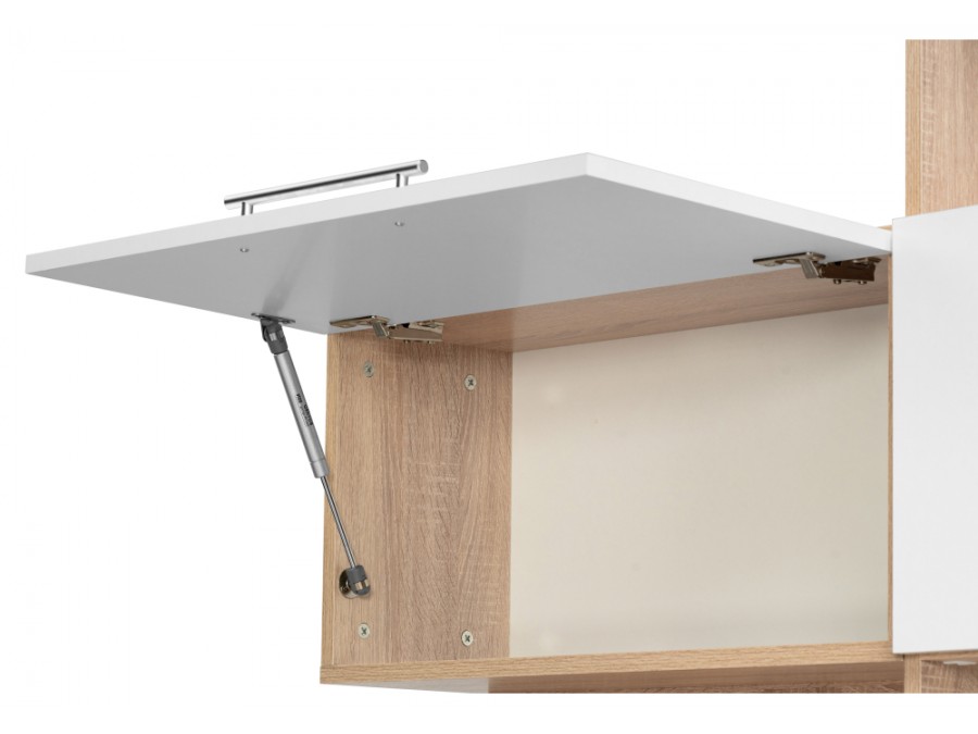 Компьютерный стол КСТ-14П 140х123,5х182,8 правый дуб сонома / белый