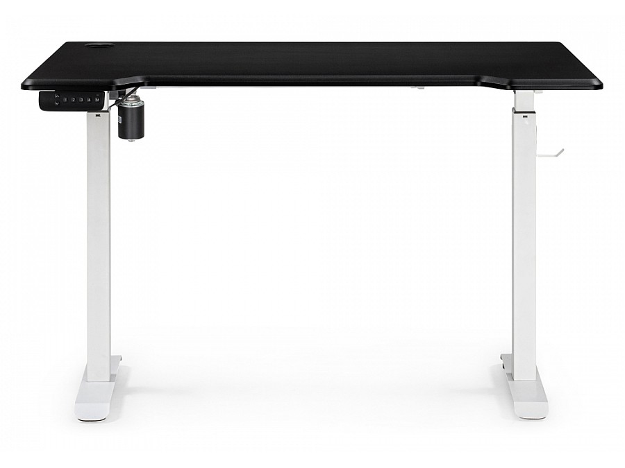 Компьютерный стол Маркос с механизмом подъема 120х75х75 черная шагрень / белый