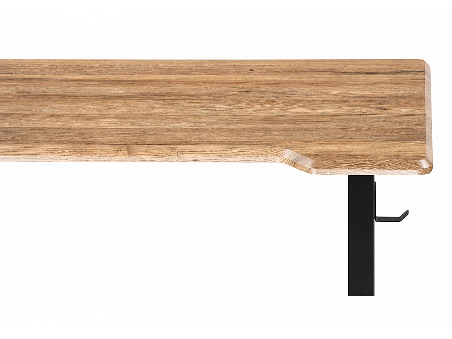 Компьютерный стол Маркос с механизмом подъема 140х80х75 дуб вотан / черный