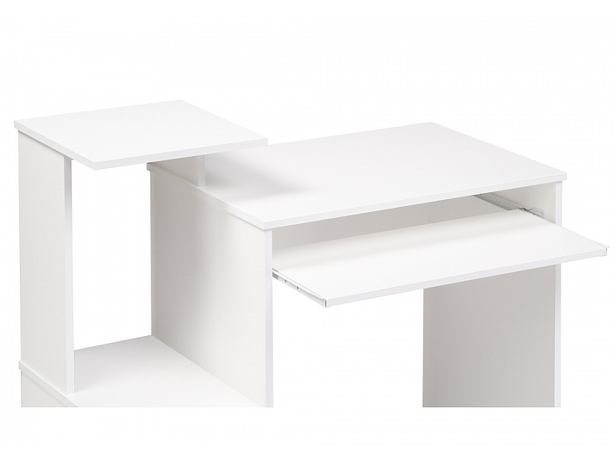Компьютерный стол Джаз-24 99,6х49,4х86,4 левый белый