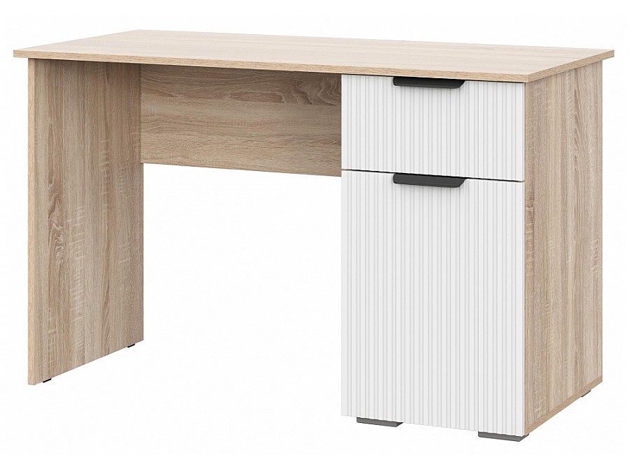 Компьютерный стол Стокгольм СТП03-1200 120х57х75 дуб сонома / line софт пломбир
