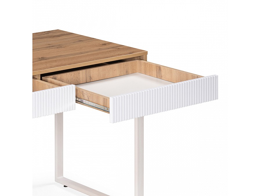 Компьютерный стол Реус дуб вотан / белый