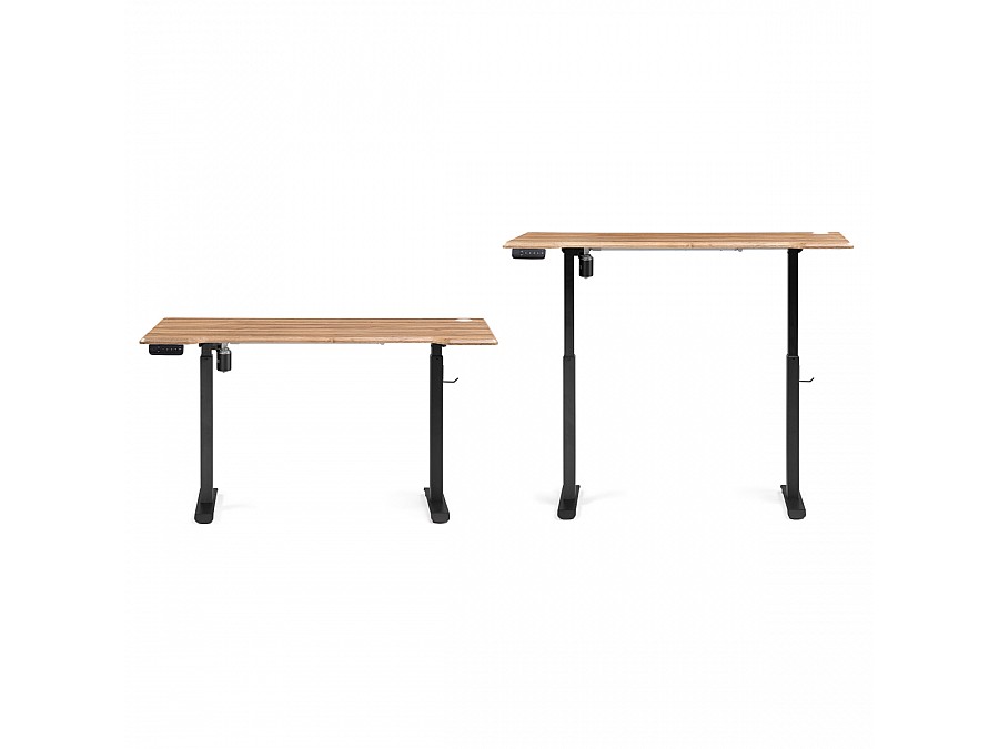 Компьютерный стол Маркос с механизмом подъема 140х80х75 дуб вотан / черный