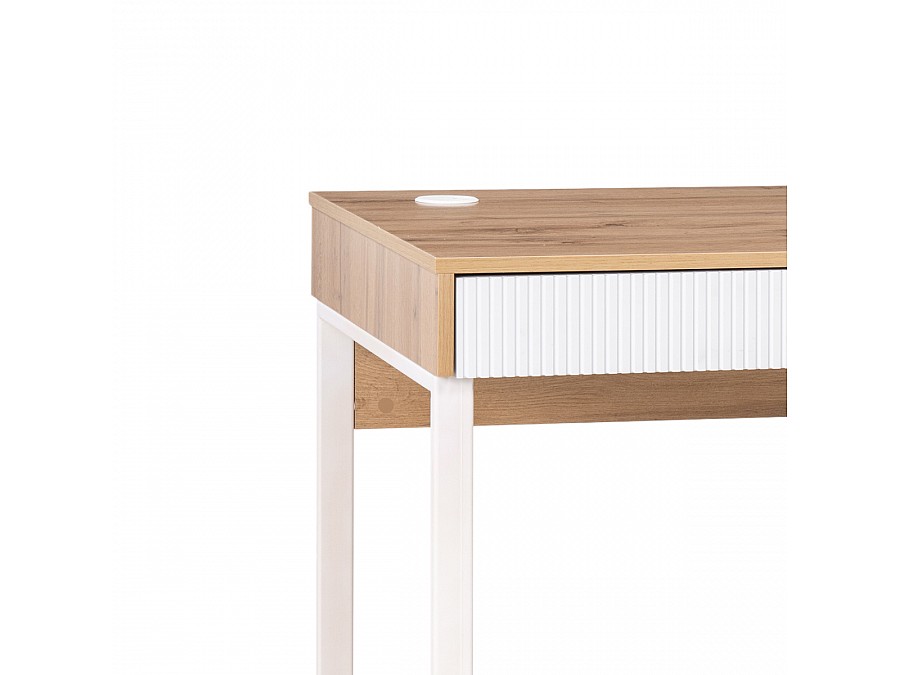 Компьютерный стол Реус дуб вотан / белый