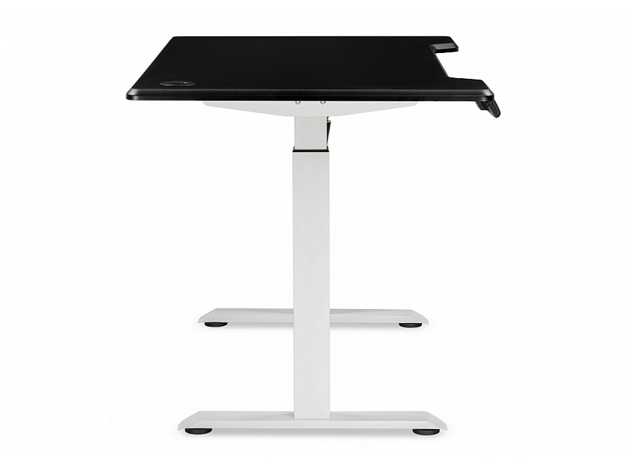 Компьютерный стол Маркос с механизмом подъема 120х75х75 черная шагрень / белый