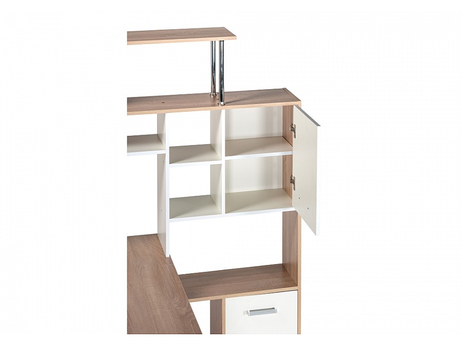 Компьютерный стол КС15 правый 142,7х130х175,2 дуб сонома