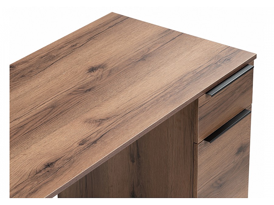 Компьютерный стол Бэтти Лофт 116х60х75 дуб делано темный / черный