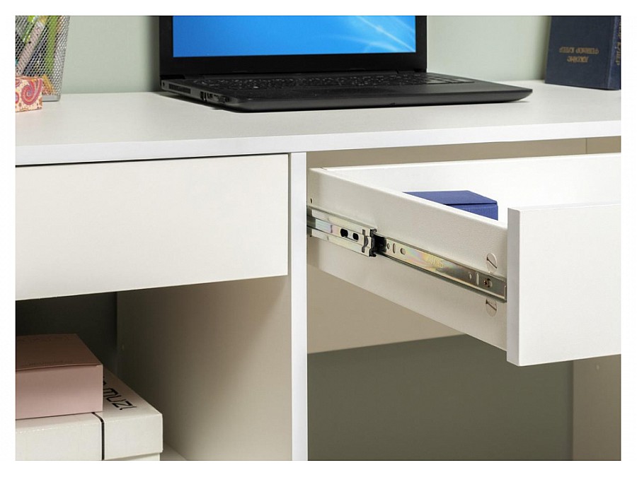 Компьютерный стол Комфорт 12.77 F белый РЕ шагрень