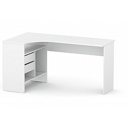 Компьютерный стол СПм-25 145х81х74 левый белый