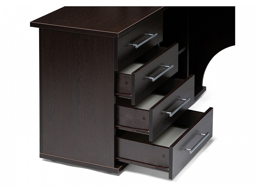 Компьютерный стол КСТ-109Л 127х140х75 левый венге