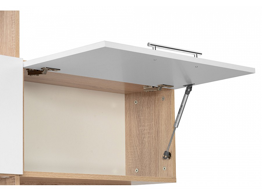 Компьютерный стол КСТ-14Л 140х123,5х182,8 левый дуб сонома / белый