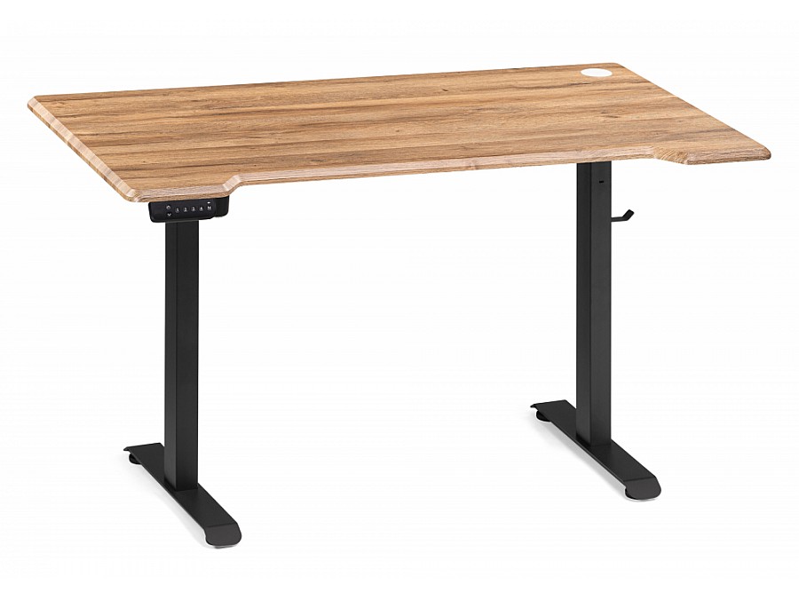 Компьютерный стол Маркос с механизмом подъема 140х80х75 дуб вотан / черный