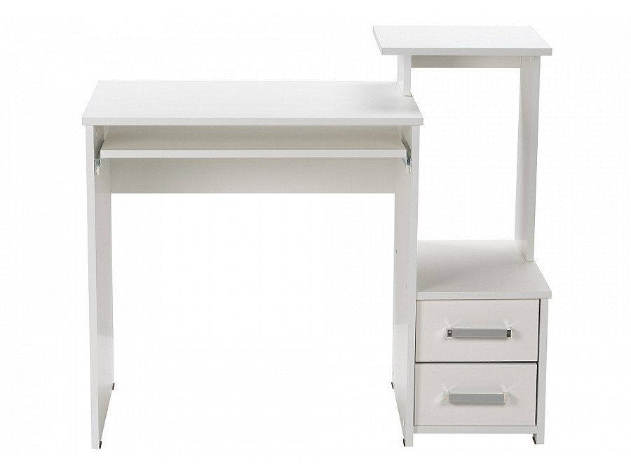 Компьютерный стол Джаз-24 99,6х49,4х86,4 правый белый