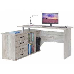 Компьютерный стол КСТ-109Л левый дуб юкон