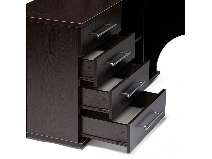 Компьютерный стол КСТ-109Л 127х140х75 левый венге