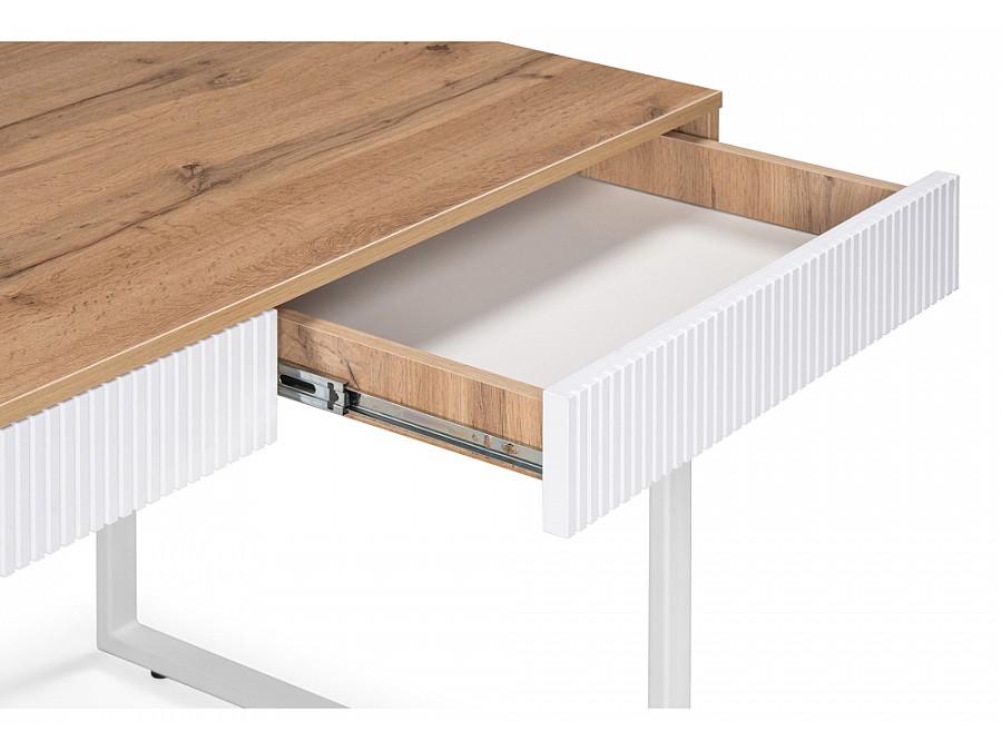 Компьютерный стол Реус дуб вотан / белый