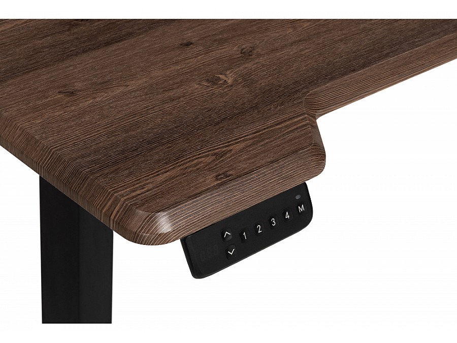 Компьютерный стол Маркос с механизмом подъема 120х75х75 черный / кантри орех