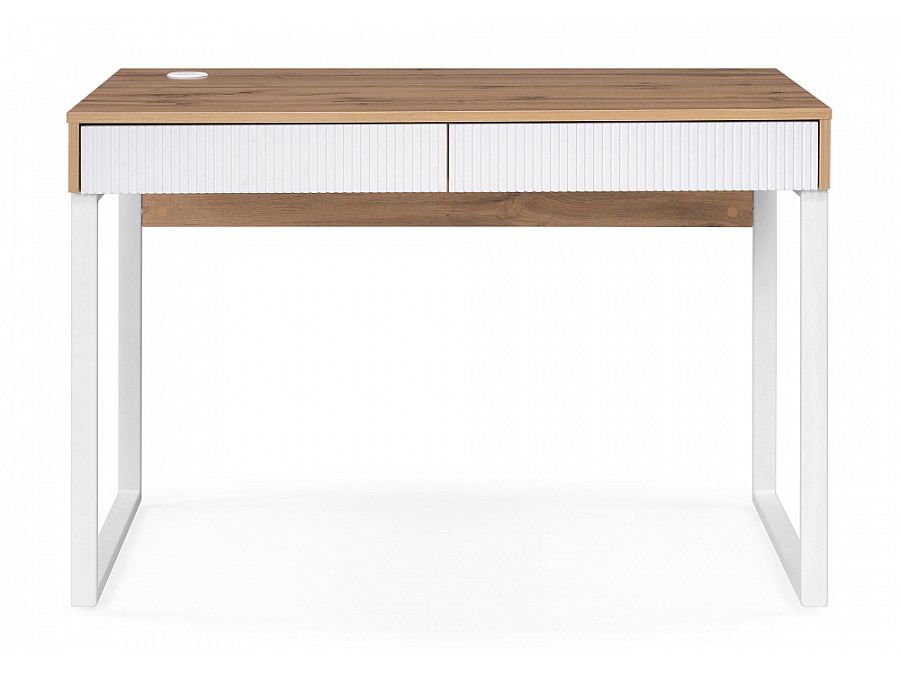 Компьютерный стол Реус дуб вотан / белый