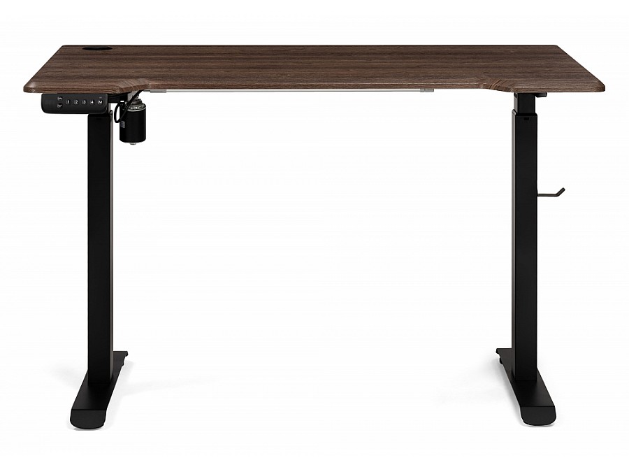 Компьютерный стол Маркос с механизмом подъема 120х75х75 черный / кантри орех