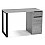 Компьютерный стол Бэтти Лофт 116х60х75 бетон / черный