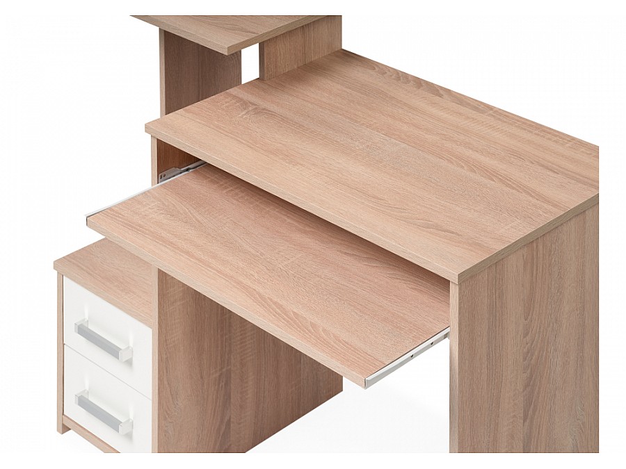 Компьютерный стол Джаз-24 99,6х49,4х86,4 левый дуб сонома