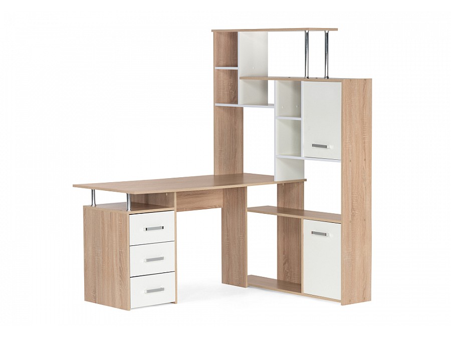 Компьютерный стол КС15 правый 142,7х130х175,2 дуб сонома