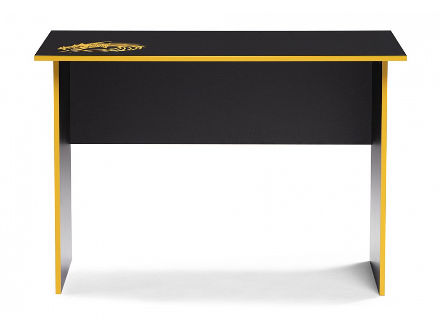 Компьютерный стол Эрмтрауд 110х60х75 черный / желтый