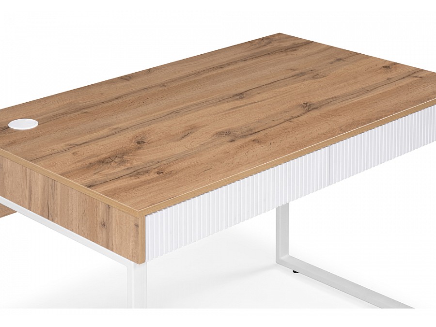 Компьютерный стол Реус дуб вотан / белый