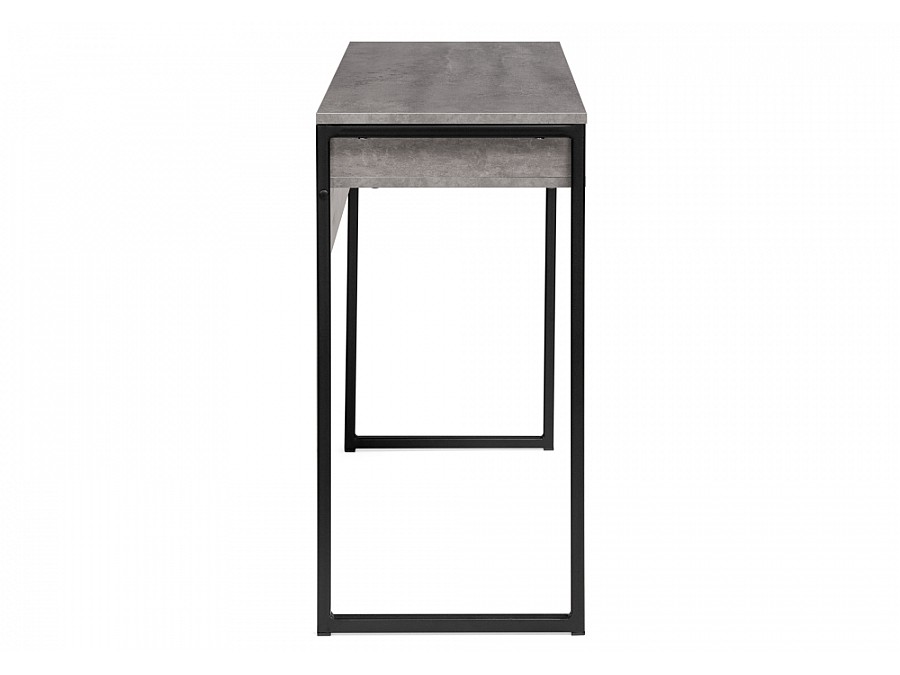 Компьютерный стол Лео Лофт 85х39х75 бетон / матовый черный