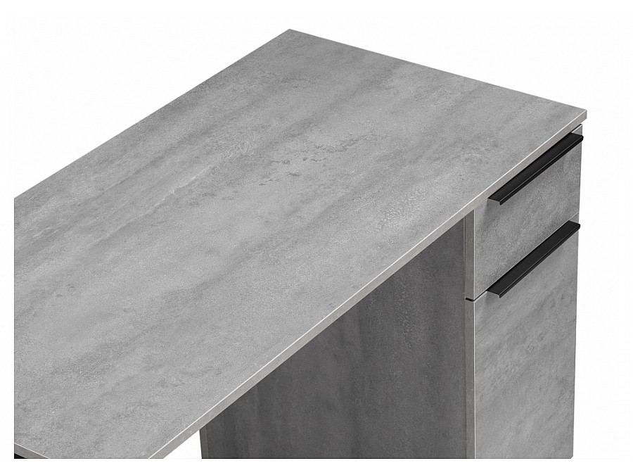 Компьютерный стол Бэтти Лофт 116х60х75 бетон / черный