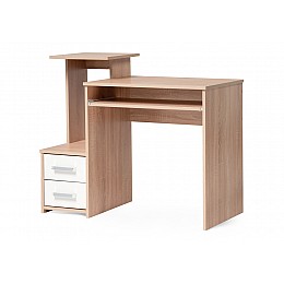 Компьютерный стол Джаз-24 99,6х49,4х86,4 левый дуб сонома
