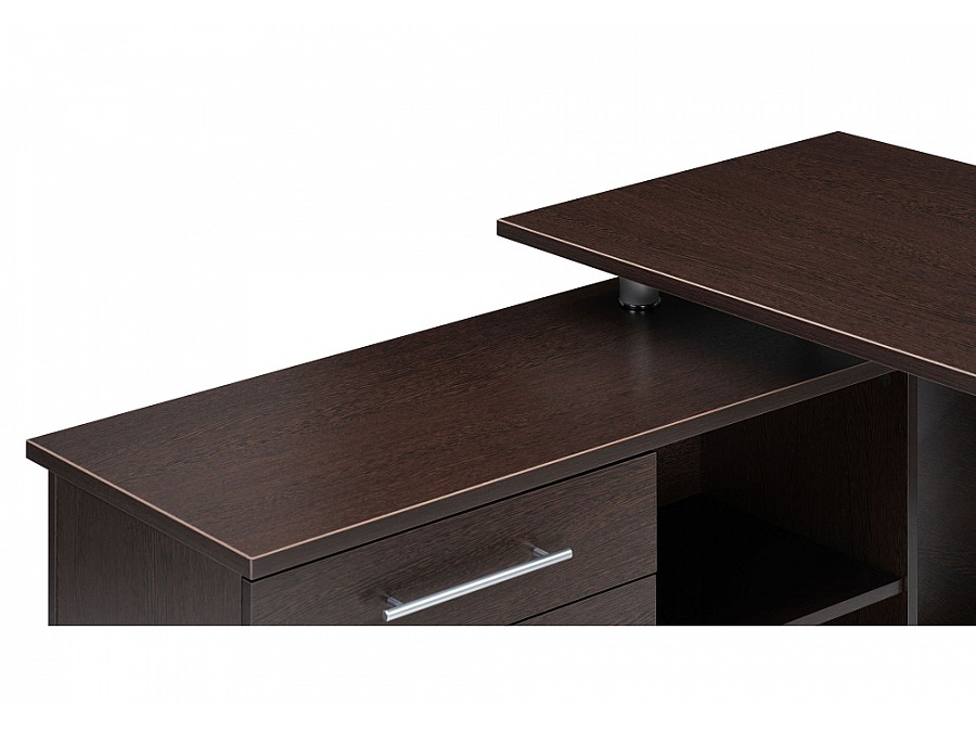 Компьютерный стол КСТ-109Л 127х140х75 левый венге