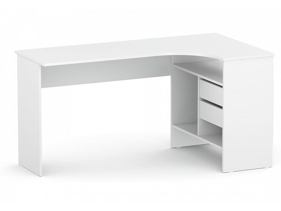 Компьютерный стол СПм-25 145х81х74 правый белый