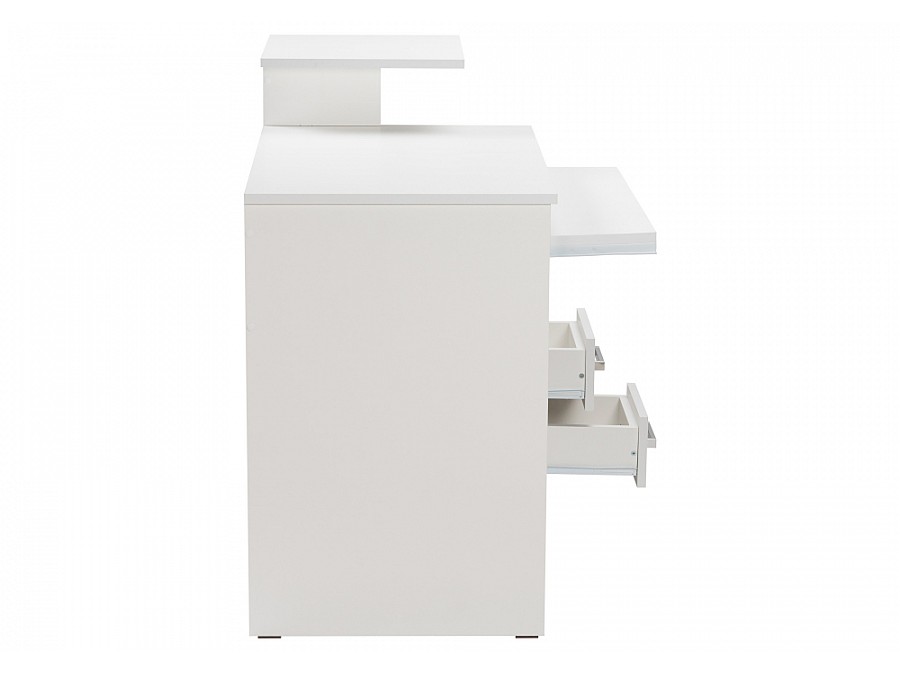 Компьютерный стол Джаз-24 99,6х49,4х86,4 правый белый