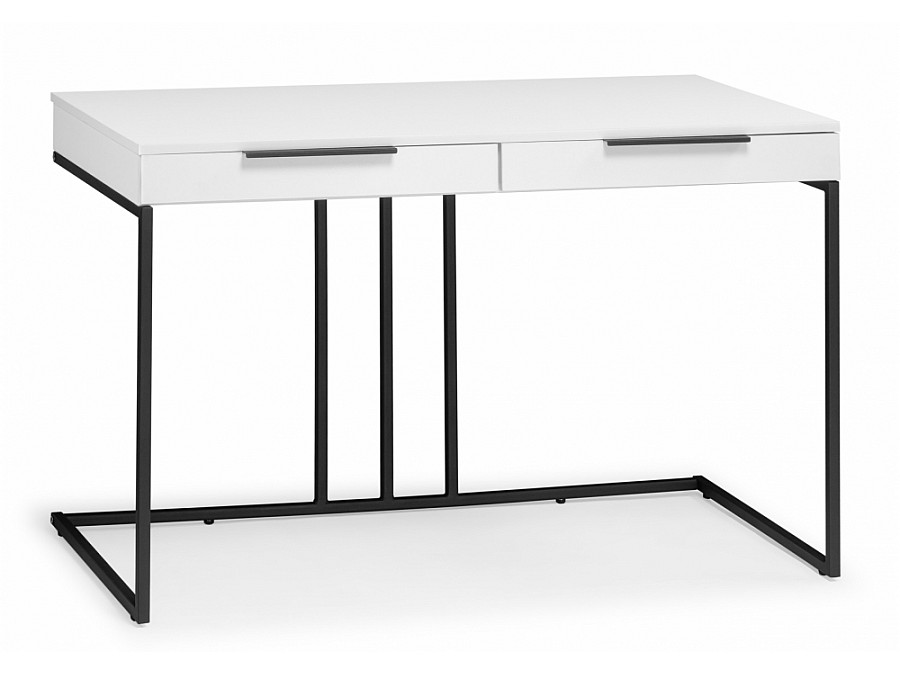 Льюис Лофт 120х65х75 белый / черный матовый