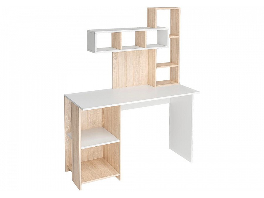 Компьютерный стол Эфес 120х50х55 дуб сонома / белый