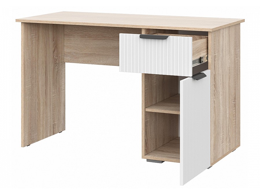 Компьютерный стол Стокгольм СТП03-1200 120х57х75 дуб сонома / line софт пломбир