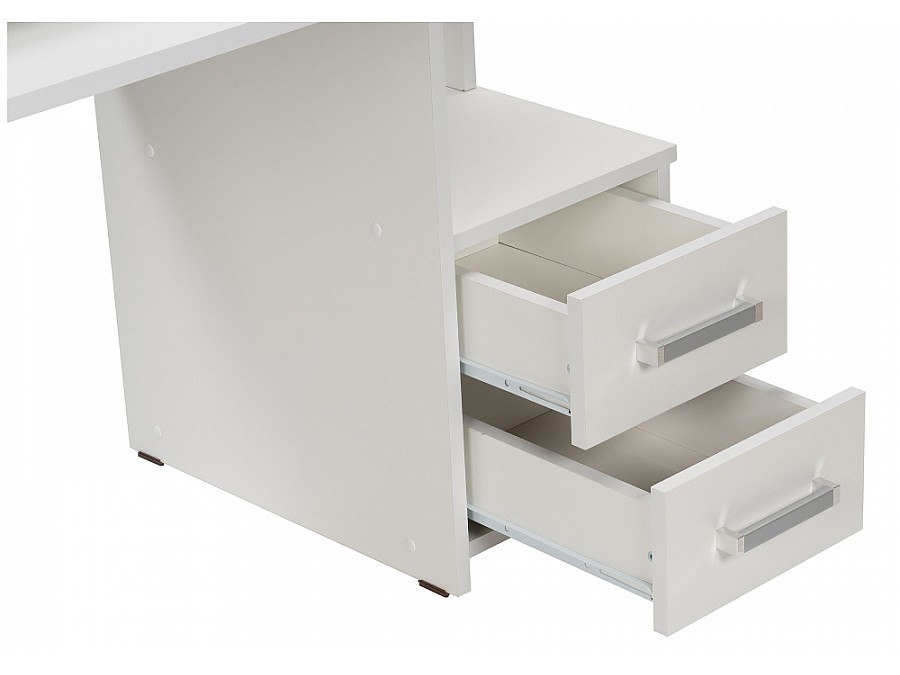 Компьютерный стол Джаз-24 99,6х49,4х86,4 правый белый