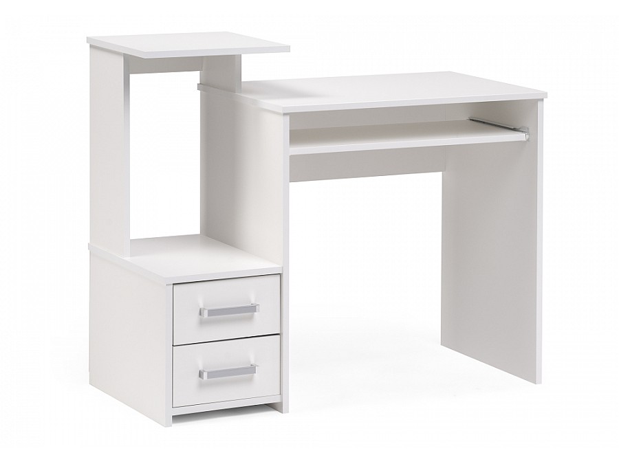 Компьютерный стол Джаз-24 99,6х49,4х86,4 левый белый