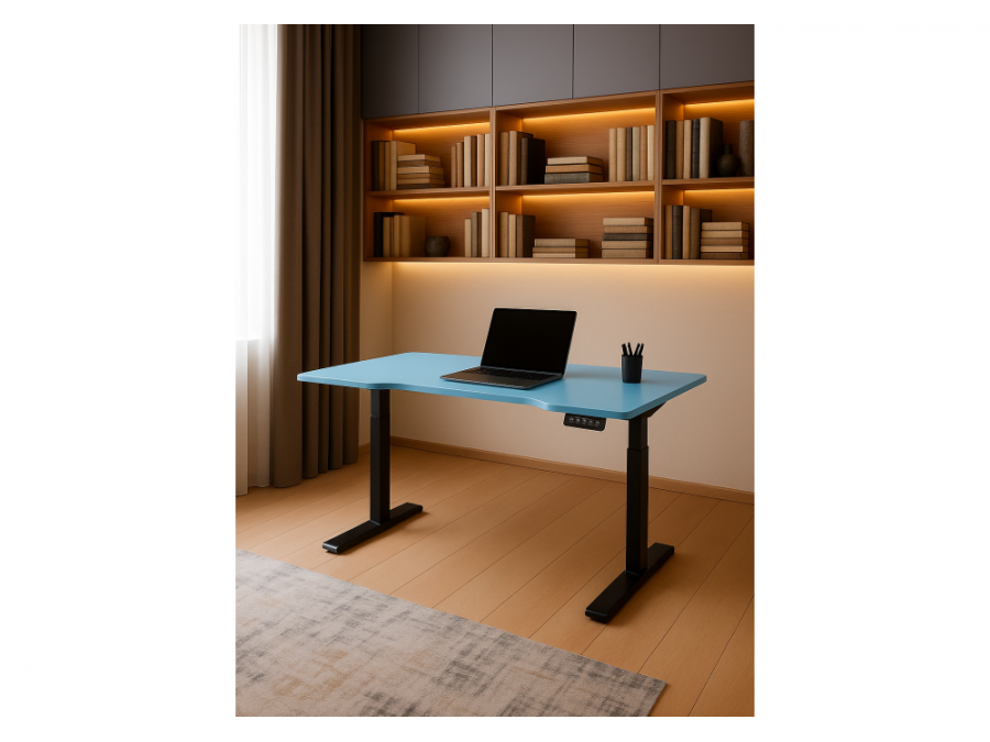 Маркос 140х80 голубой / черный