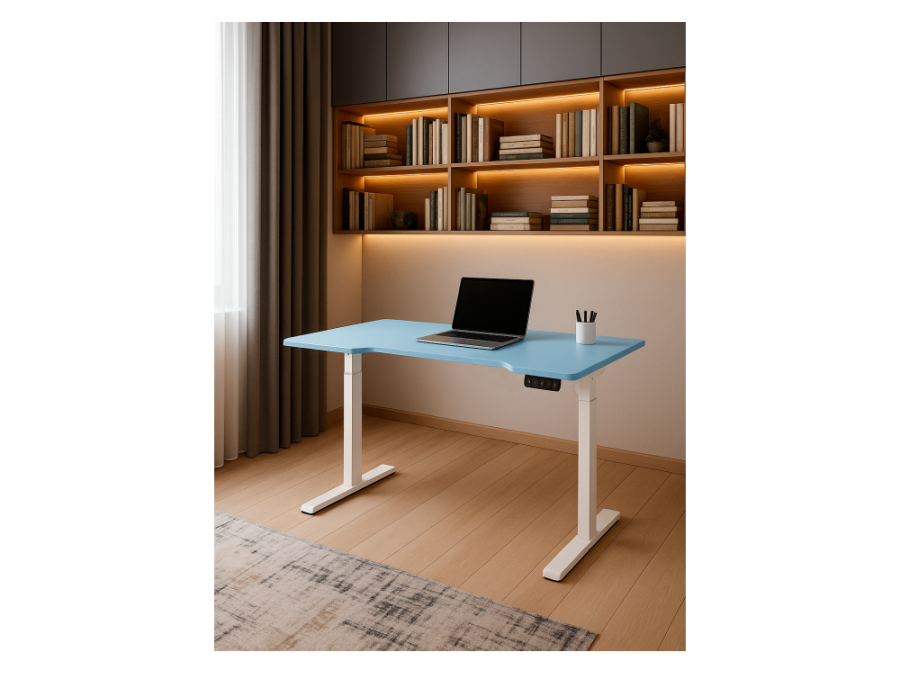 Маркос 140х80 голубой / белый