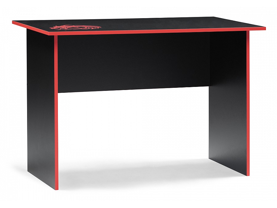 Компьютерный стол Эрмтрауд 110х60х75 черный / красный