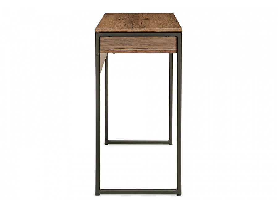 Компьютерный стол Лео Лофт 85х39х75 черный матовый / дуб делано темный