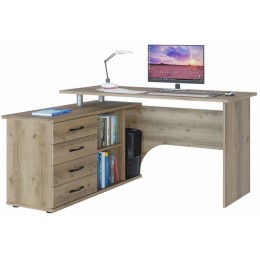 Компьютерный стол КСТ-109Л левый дуб делано