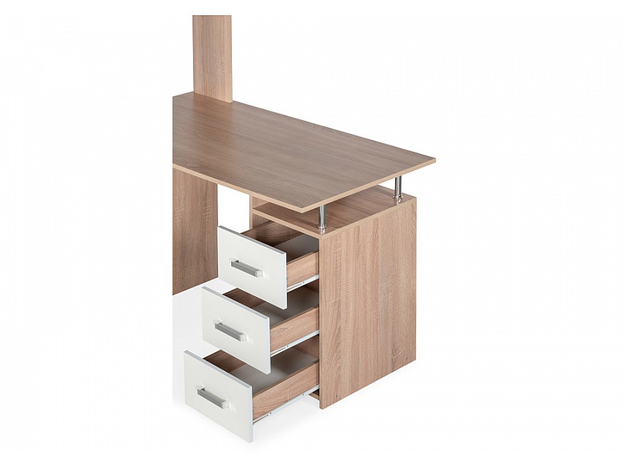 Компьютерный стол КС15 142,7х130х175,2 левый дуб сонома