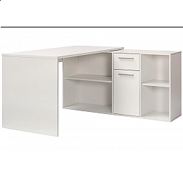 Компьютерный стол Лайт 03.245F белый гладкий 101