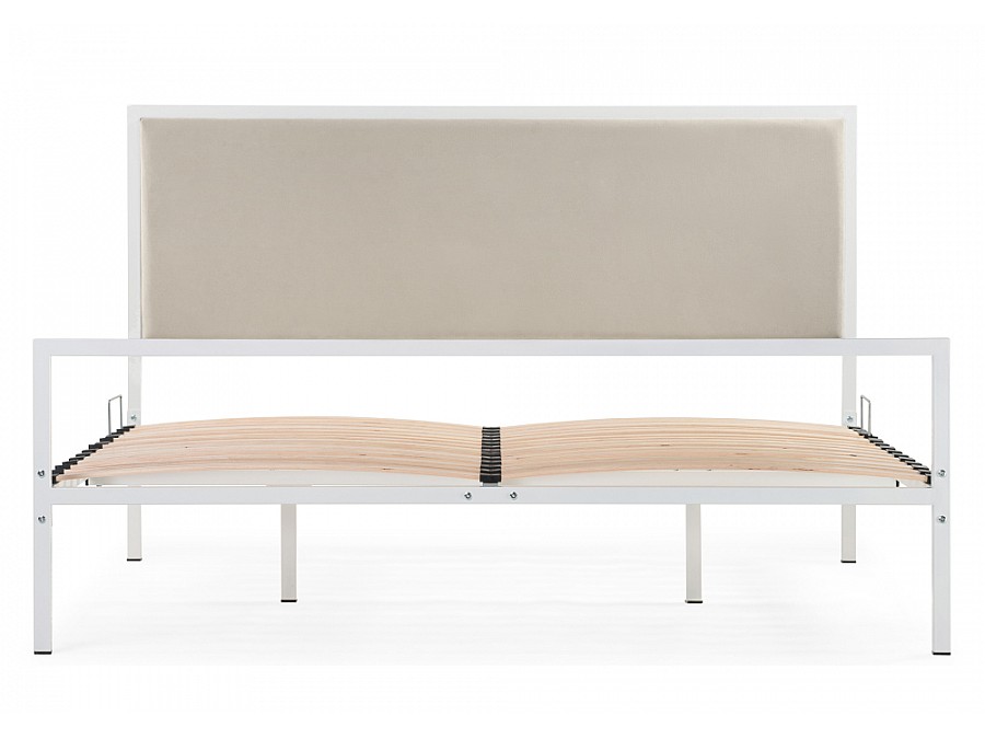 Кровать Эгерт 160х200 белый / light beige